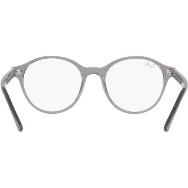 RayBan Rx5404m Scuderia Ferrari Collection Round Prescription Eyewear FramesTransparent GreyDemo Lens