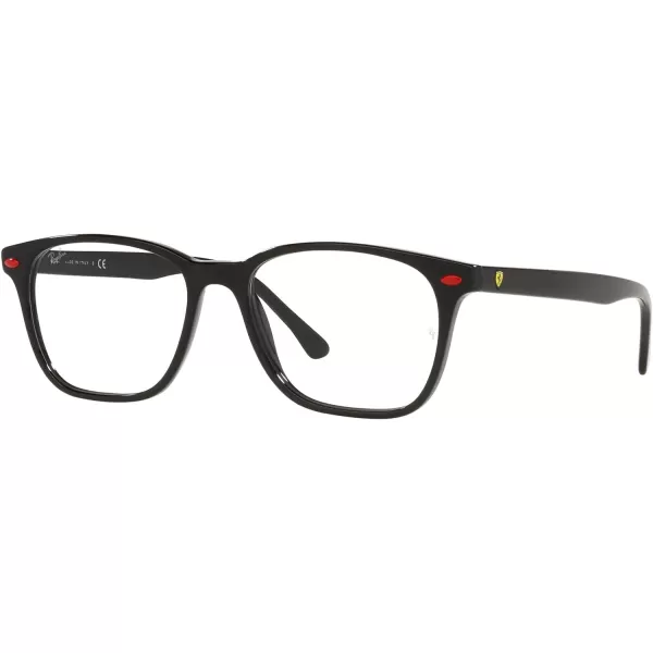 RayBan Rx5405m Scuderia Ferrari Collection Rectangular Prescription Eyewear FramesBlackDemo Lens