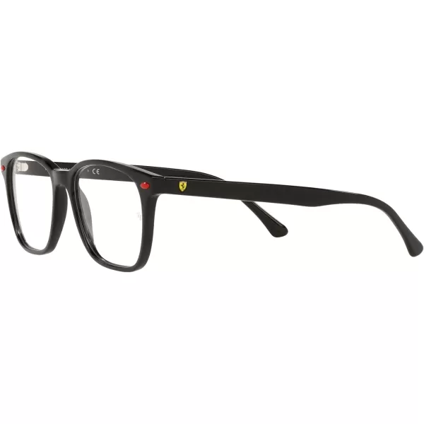 RayBan Rx5405m Scuderia Ferrari Collection Rectangular Prescription Eyewear FramesBlackDemo Lens