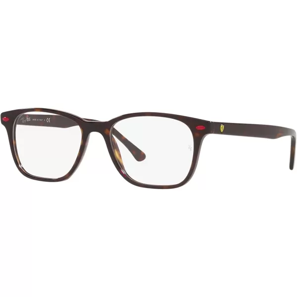 RayBan Rx5405m Scuderia Ferrari Collection Rectangular Prescription Eyewear FramesHavanaDemo Lens