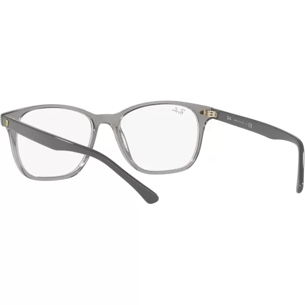 RayBan Rx5405m Scuderia Ferrari Collection Rectangular Prescription Eyewear FramesTransparent GreyDemo Lens