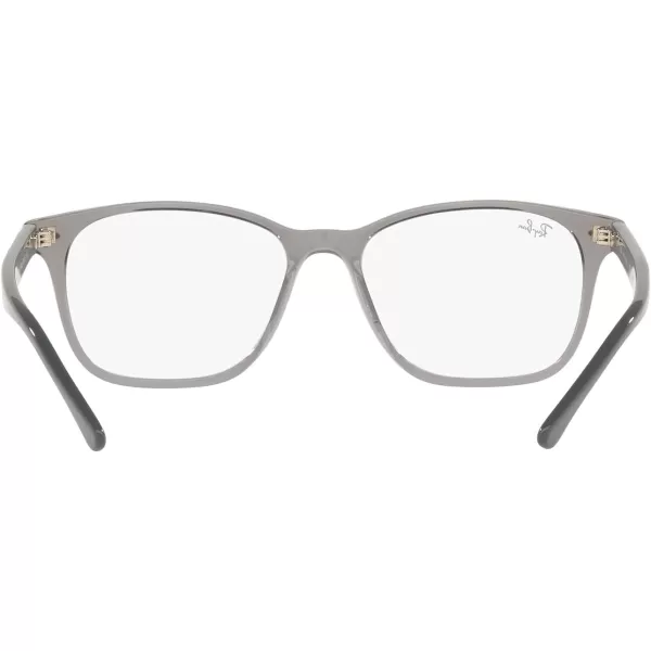 RayBan Rx5405m Scuderia Ferrari Collection Rectangular Prescription Eyewear FramesTransparent GreyDemo Lens