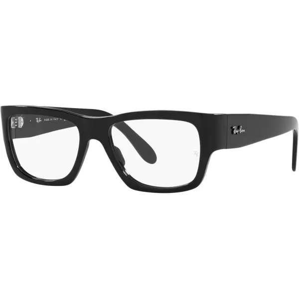 RayBan Rx5487 Nomad Wayfarer Square Prescription Eyeglass FramesBlackDemo Lens