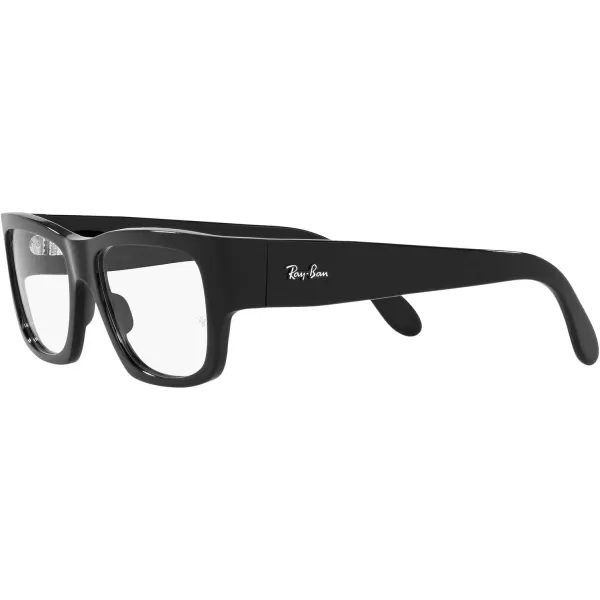 RayBan Rx5487 Nomad Wayfarer Square Prescription Eyeglass FramesBlackDemo Lens