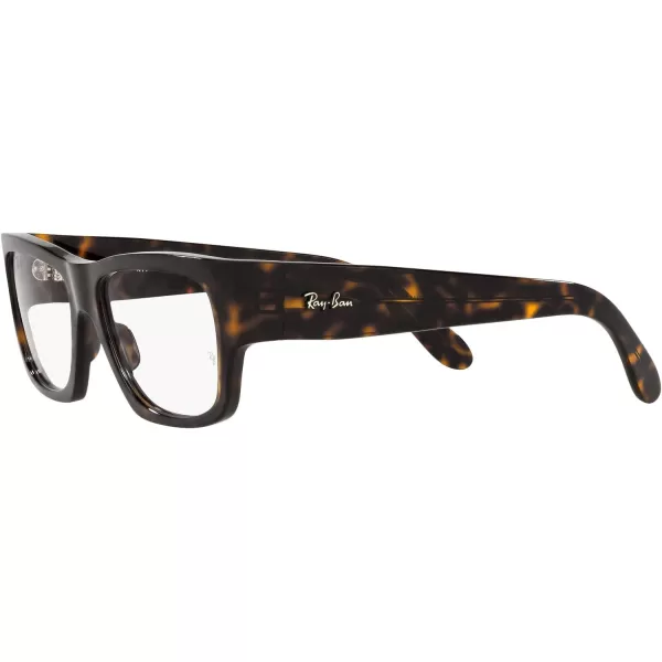 RayBan Rx5487 Nomad Wayfarer Square Prescription Eyeglass FramesHavanaDemo Lens