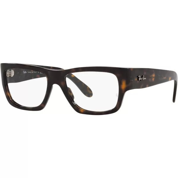 RayBan Rx5487 Nomad Wayfarer Square Prescription Eyeglass FramesHavanaDemo Lens