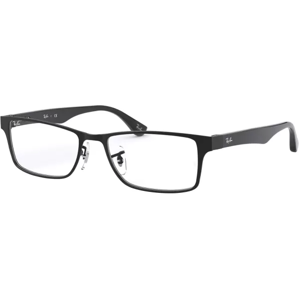RayBan Rx6238 Square Prescription Eyeglass FramesBlackDemo Lens