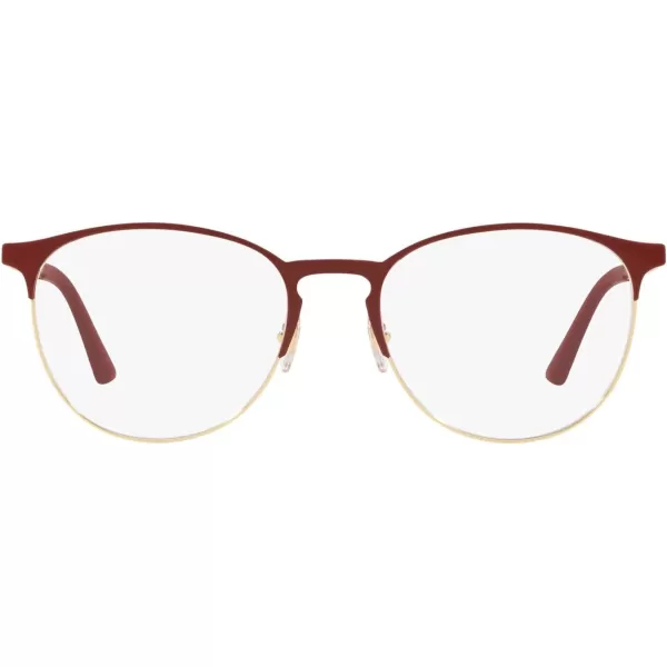 RayBan Rx6375 Round Prescription Eyeglass FramesBordeaux on AristaDemo Lens