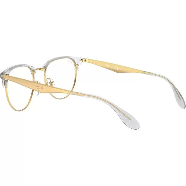 RayBan Rx6396 Round Prescription Eyeglass FramesArista WhiteDemo Lens