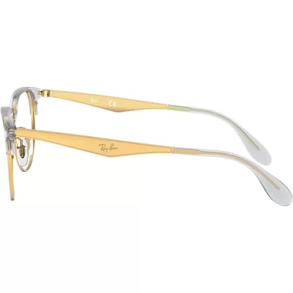 RayBan Rx6396 Round Prescription Eyeglass FramesArista WhiteDemo Lens
