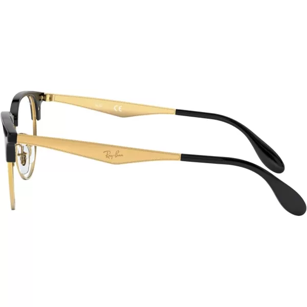 RayBan Rx6396 Round Prescription Eyeglass FramesBlack on AristaDemo Lens