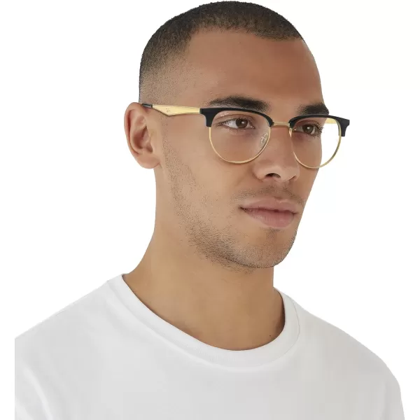 RayBan Rx6396 Round Prescription Eyeglass FramesBlack on AristaDemo Lens