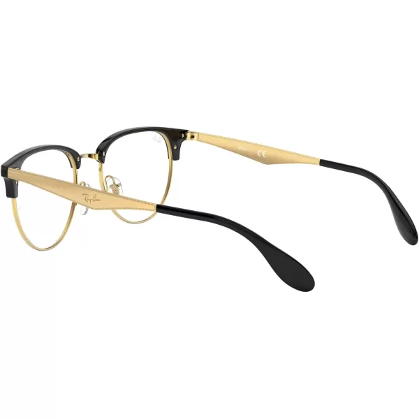 RayBan Rx6396 Round Prescription Eyeglass FramesBlack on AristaDemo Lens