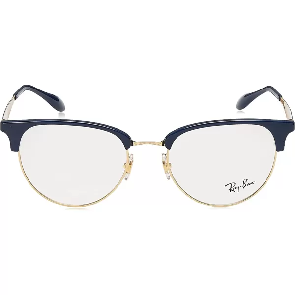 RayBan Rx6396 Round Prescription Eyeglass FramesBlueDemo Lens