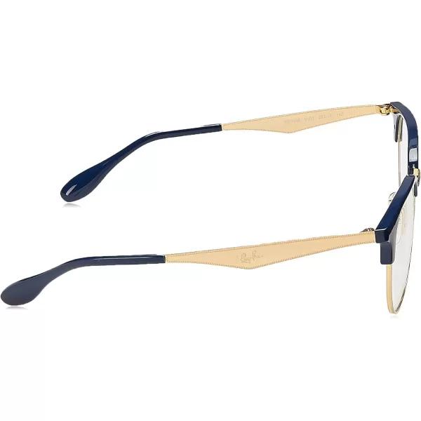 RayBan Rx6396 Round Prescription Eyeglass FramesBlueDemo Lens