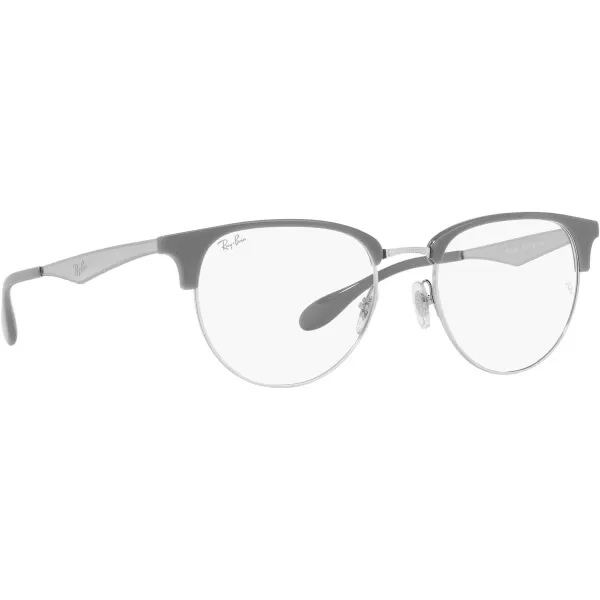 RayBan Rx6396 Round Prescription Eyeglass FramesGreyDemo Lens