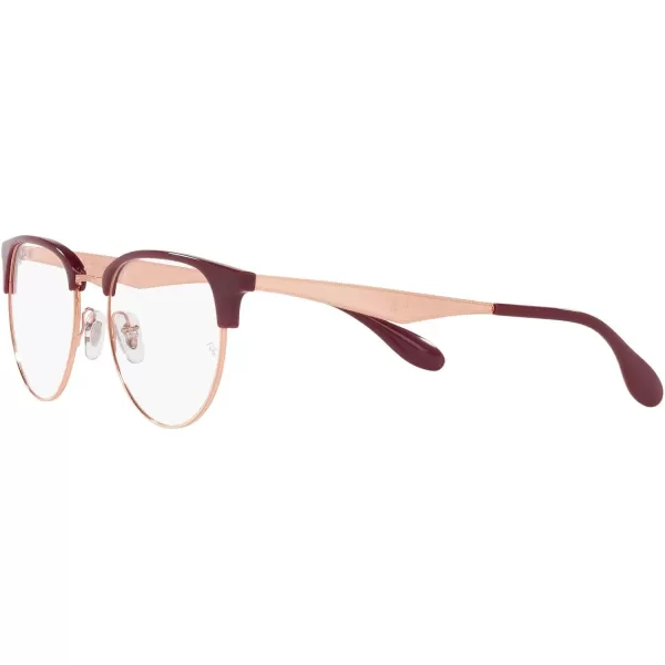 RayBan Rx6396 Round Prescription Eyeglass FramesRed CherryDemo Lens