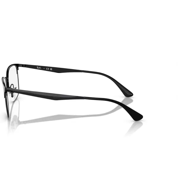 RayBan Rx6421 Square Prescription Eyeglass FramesMatte Black on BlackDemo Lens