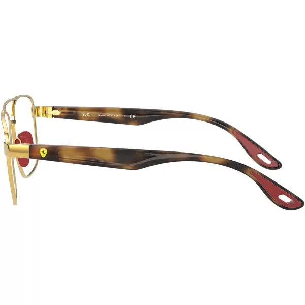 RayBan Rx6467m Scuderia Ferrari Collection Square Prescription Eyeglass FramesAristaDemo Lens