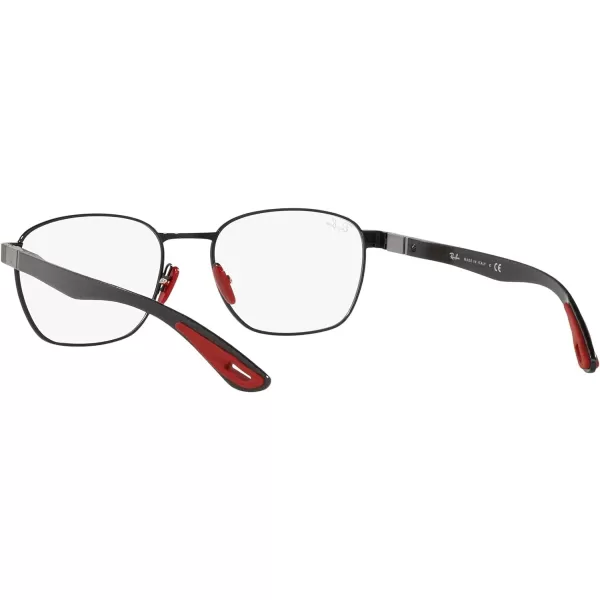 RayBan Rx6480m Scuderia Ferrari Collection Rectangular Prescription Eyewear FramesBlackDemo Lens