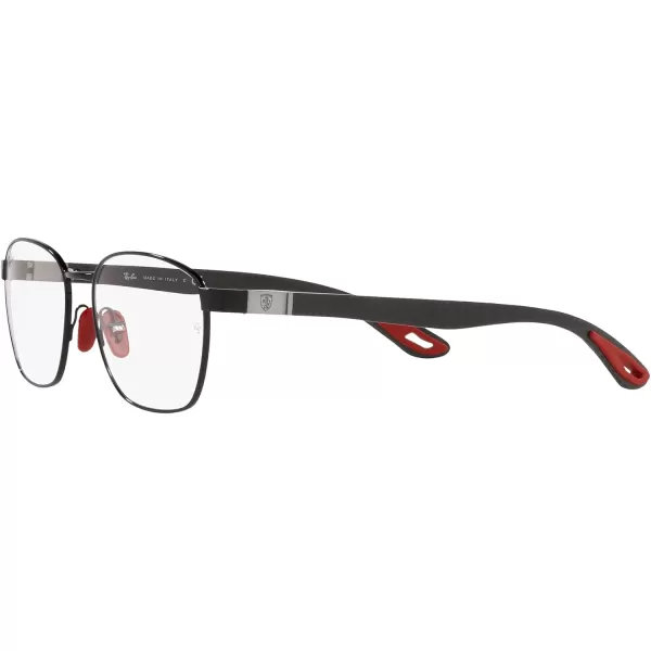 RayBan Rx6480m Scuderia Ferrari Collection Rectangular Prescription Eyewear FramesBlackDemo Lens