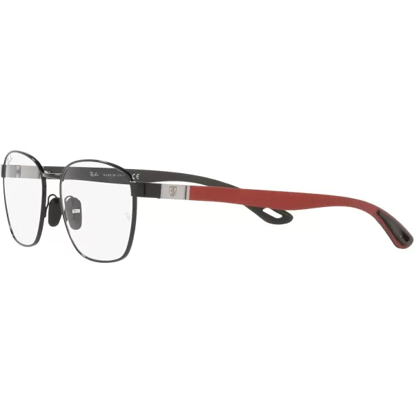 RayBan Rx6480m Scuderia Ferrari Collection Rectangular Prescription Eyewear FramesBlackRedDemo Lens