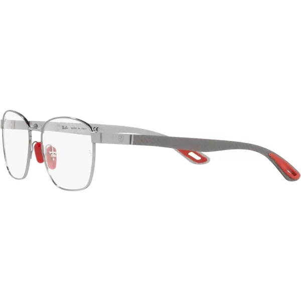 RayBan Rx6480m Scuderia Ferrari Collection Rectangular Prescription Eyewear FramesGunmetal GreyDemo Lens