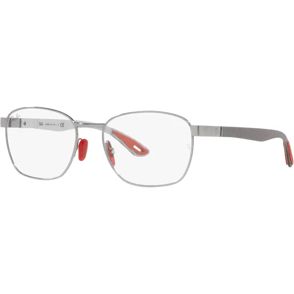 RayBan Rx6480m Scuderia Ferrari Collection Rectangular Prescription Eyewear FramesGunmetal GreyDemo Lens