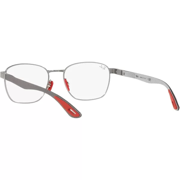 RayBan Rx6480m Scuderia Ferrari Collection Rectangular Prescription Eyewear FramesGunmetal GreyDemo Lens