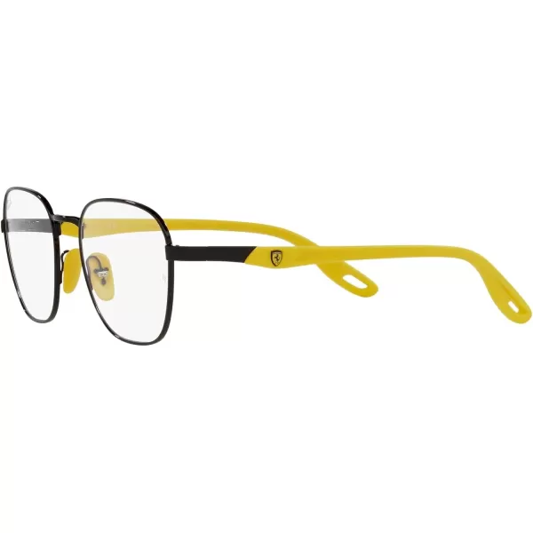 RayBan Rx6484m Scuderia Ferrari Collection Square Prescription Eyewear FramesBlackDemo Lens