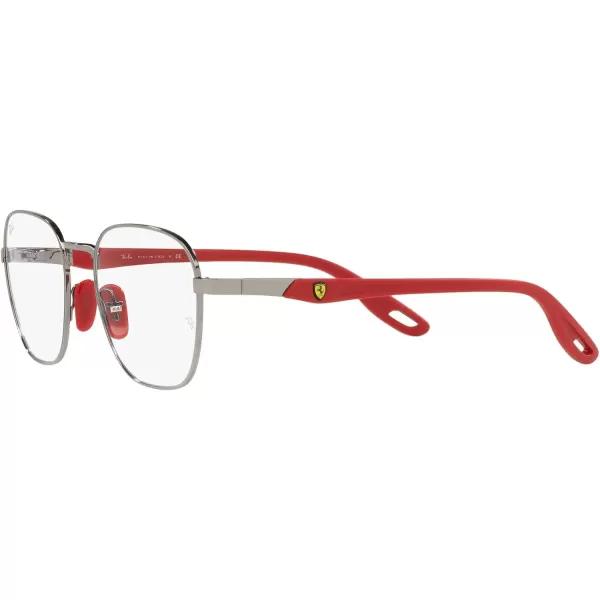 RayBan Rx6484m Scuderia Ferrari Collection Square Prescription Eyewear FramesGunmetalDemo Lens