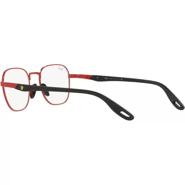 RayBan Rx6484m Scuderia Ferrari Collection Square Prescription Eyewear FramesRedDemo Lens