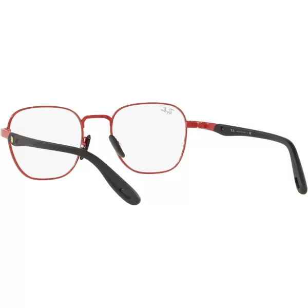 RayBan Rx6484m Scuderia Ferrari Collection Square Prescription Eyewear FramesRedDemo Lens