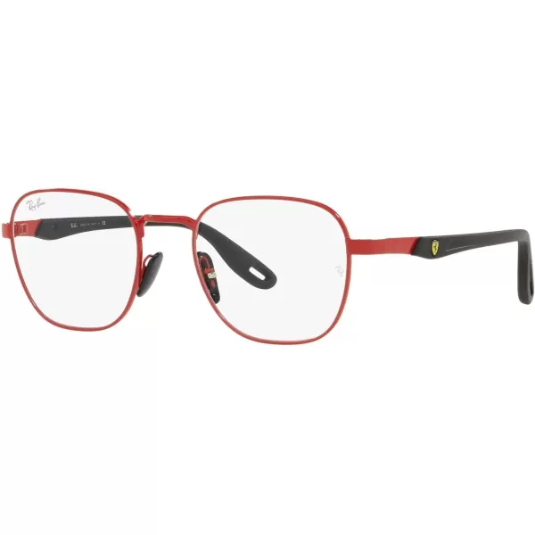 RayBan Rx6484m Scuderia Ferrari Collection Square Prescription Eyewear FramesRedDemo Lens