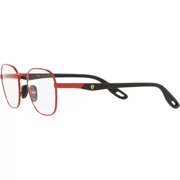 RayBan Rx6484m Scuderia Ferrari Collection Square Prescription Eyewear FramesRedDemo Lens