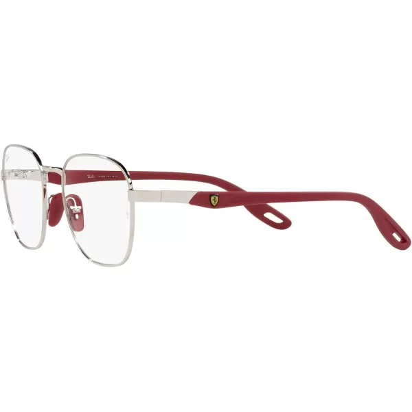 RayBan Rx6484m Scuderia Ferrari Collection Square Prescription Eyewear FramesSilverDemo Lens