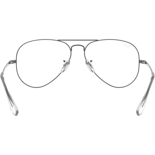 RayBan Rx6489 Aviator Prescription Eyeglass FramesGunmetalDemo Lens