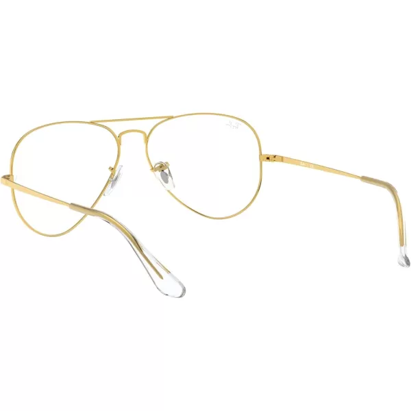 RayBan Rx6489 Aviator Prescription Eyeglass FramesLegend GoldDemo Lens