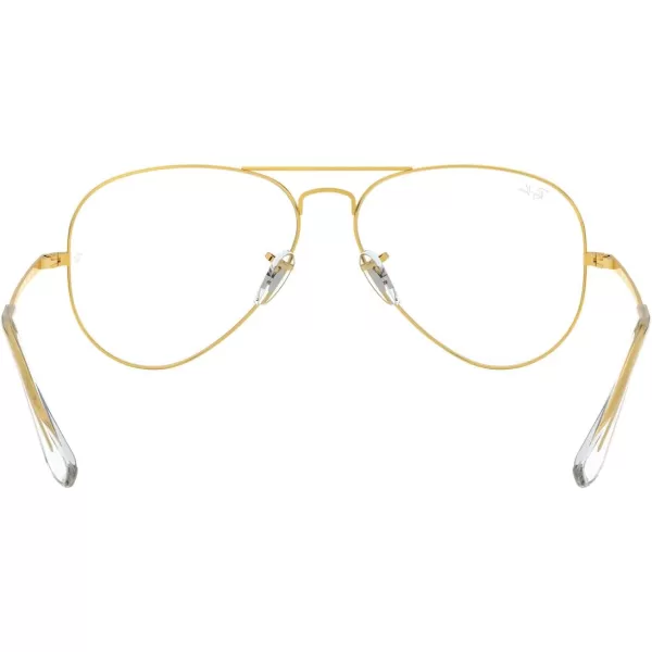 RayBan Rx6489 Aviator Prescription Eyeglass FramesLegend GoldDemo Lens