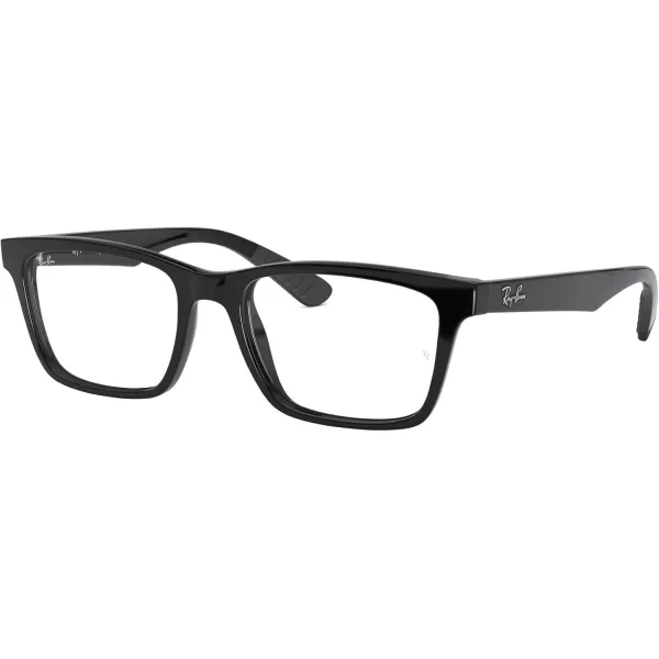 RayBan Rx7025 Square Prescription Eyeglass FramesBlackDemo Lens