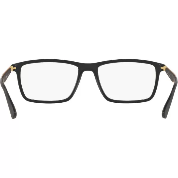 RayBan Rx7056 Square Prescription Eyeglass FramesMatte BlackDemo Lens