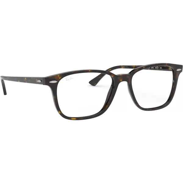 RayBan Rx7119 Rectangular Prescription Eyeglass FramesHavanaDemo Lens