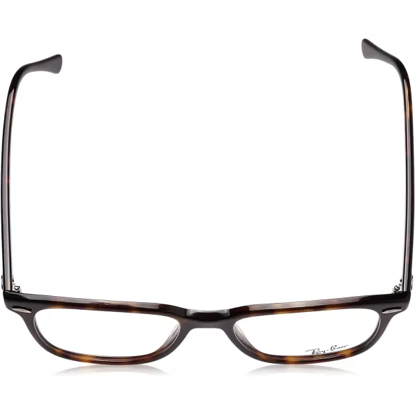 RayBan Rx7119 Rectangular Prescription Eyeglass FramesHavanaDemo Lens