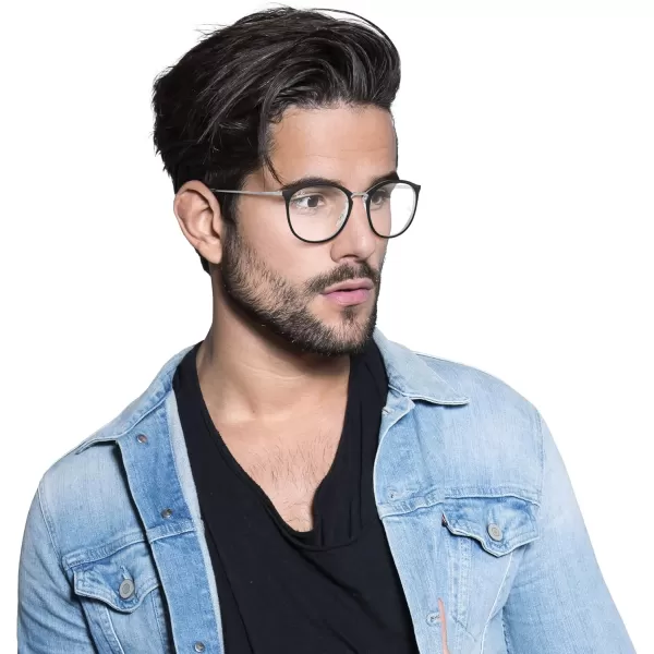 RayBan Rx7140 Square Prescription Eyewear FramesBlack on TransparentDemo Lens