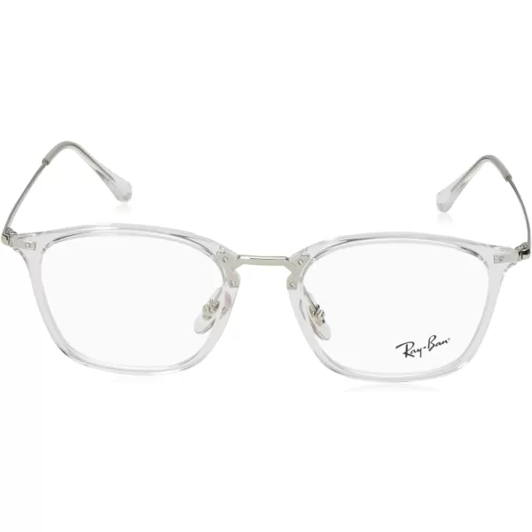 RayBan Rx7164 Square Prescription Eyeglass FramesTransparentDemo Lens