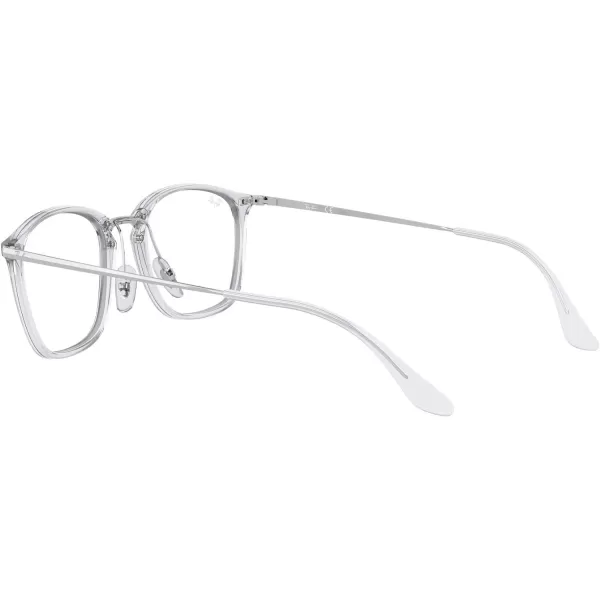 RayBan Rx7164 Square Prescription Eyeglass FramesTransparentDemo Lens