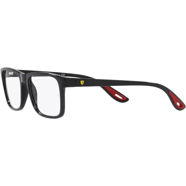 RayBan Rx7205m Scuderia Ferrari Collection Rectangular Prescription Eyewear FramesBlackDemo Lens