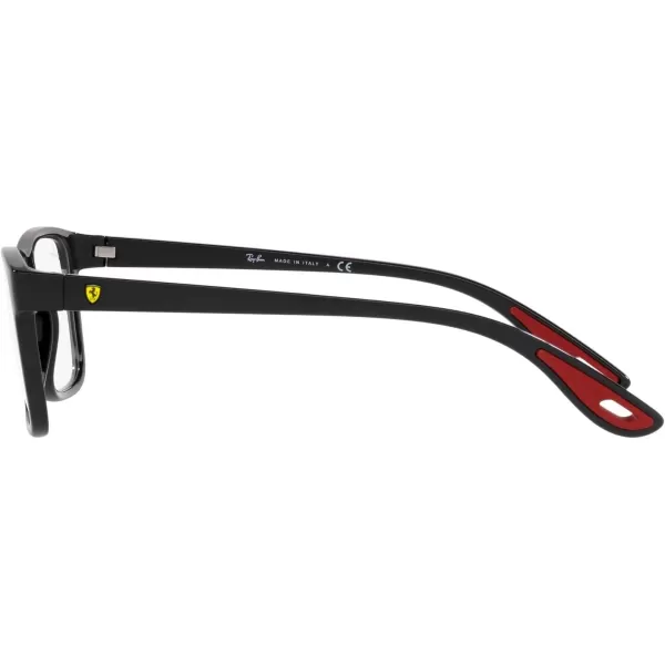 RayBan Rx7205m Scuderia Ferrari Collection Rectangular Prescription Eyewear FramesBlackDemo Lens