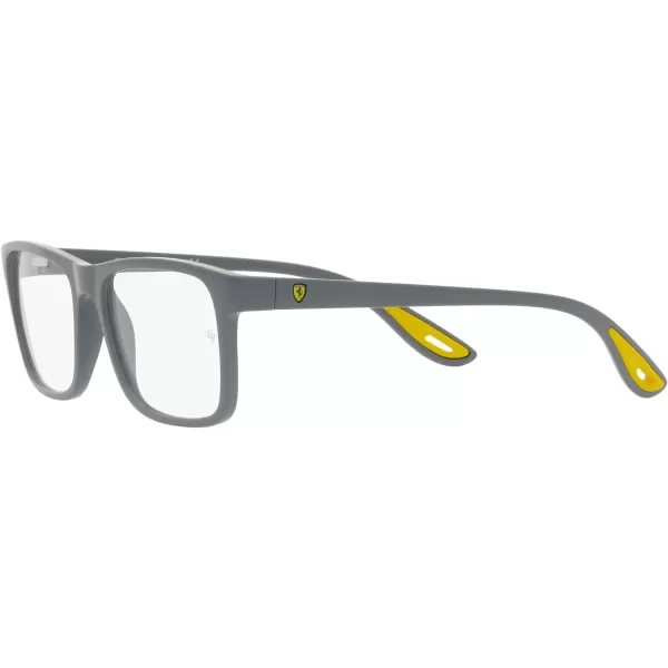 RayBan Rx7205m Scuderia Ferrari Collection Rectangular Prescription Eyewear FramesGreyDemo Lens