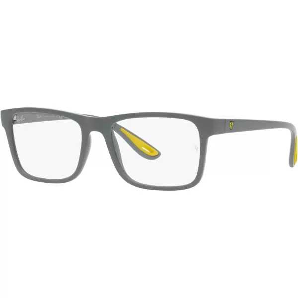RayBan Rx7205m Scuderia Ferrari Collection Rectangular Prescription Eyewear FramesGreyDemo Lens
